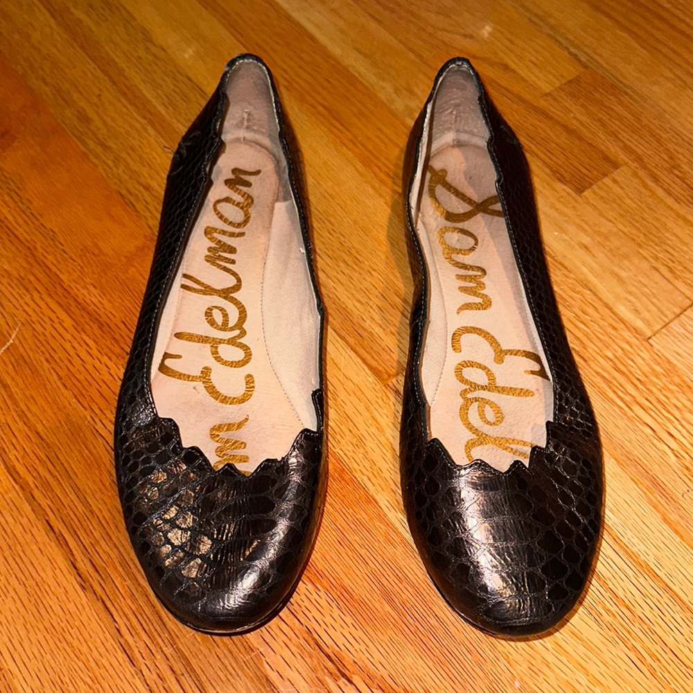 Sam Edelman Augusta Snakeskin Flats